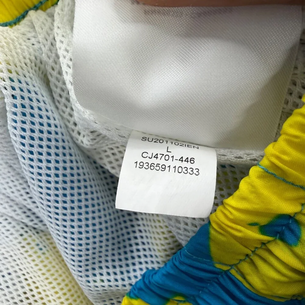 Jordan Jumpman Poolside Swim trunk Shorts Mens Large Blue Yellow 9